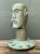 Vintage Steampunk Patinated Resin Bust of Man For Sale - Image 11 of 14