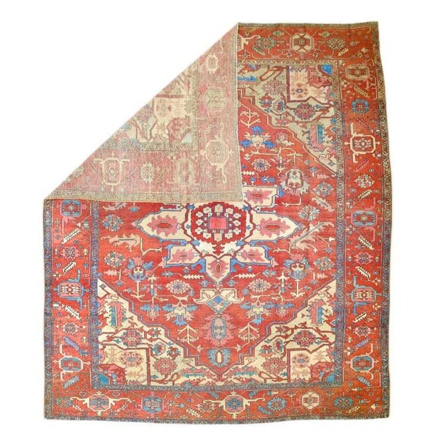 A higher grade of Heriz carpets, usually in medallion designs, with crisp natural dyes, and primarily woven between 1900...