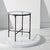 Introducing the Jessa forged metal round end table in a sleek black finish. This stunning piece offers a blend of modern...