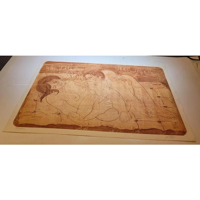 Modern Hans Erni, Motherhood, 1970, Original Lithograph For Sale - Image 3 of 4