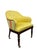 Gold Pair of Century Furniture Model 3277 “Gentleman’s” Upholstered Game Chairs With Brass Casters For Sale - Image 8 of 12