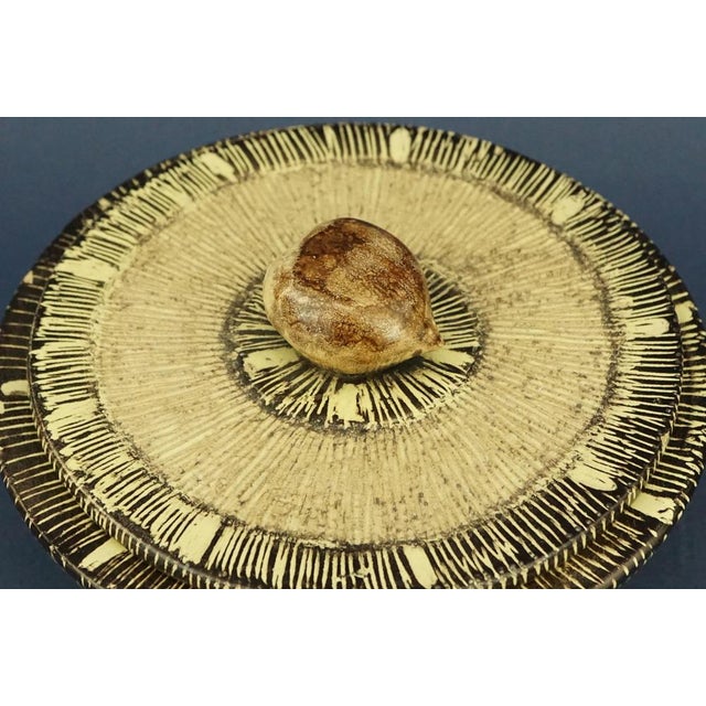 Italian Futuristic Glazed Ceramic Bon Bon Holder by Nicolaj Diulgheroff for MGA of Albisola, 1920s For Sale - Image 16 of 18