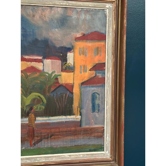 Åke Liljeson, Canvas Southern Landscape, 1960s, Oil on Canvas For Sale - Image 9 of 18