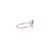 Not Yet Made - Made To Order Carat&her 7x5 Mm Oval Cut Emerald & Diamond Sterling Silver Crown Midi Ring - Ring 7 For Sale - Image 5 of 12