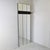 Mid-Century Modern Italian Mirror Coat Rack on Three-Panel Glass and Black Lacquered Wood, 1980s For Sale - Image 3 of 11
