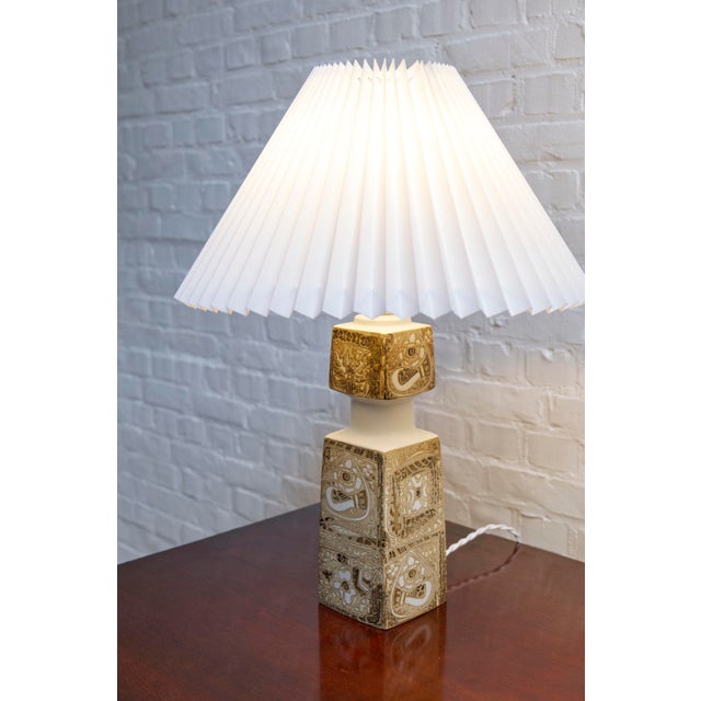 Danish Porcelain Baca Table Lamps by Nils Thorsson for Royal Copenhagen, 1960s, Set of 2 For Sale - Image 13 of 18