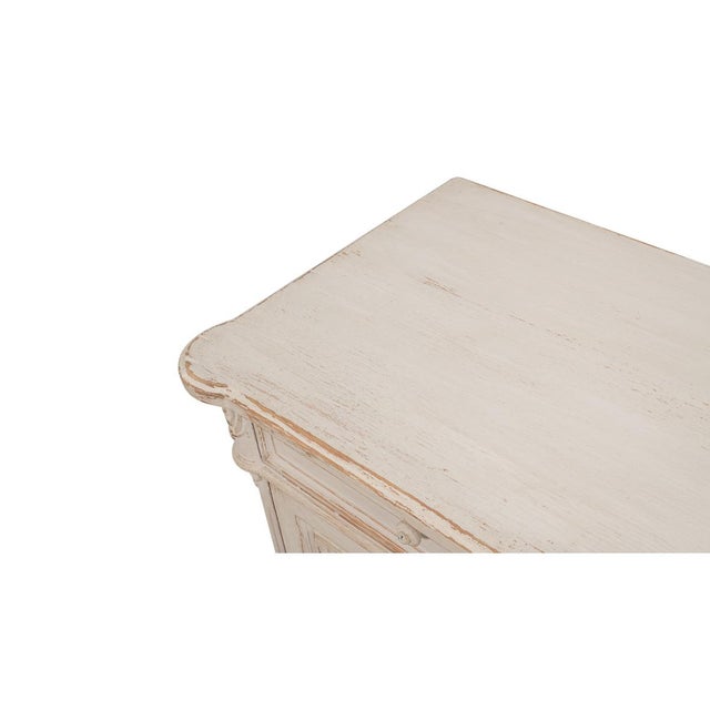 Wood French Provincial White Painted Buffet Sideboard For Sale - Image 7 of 12