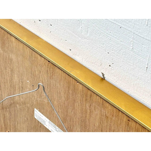 Metal Wall Mirror Framed with Beveled Mirror Glass For Sale - Image 7 of 11