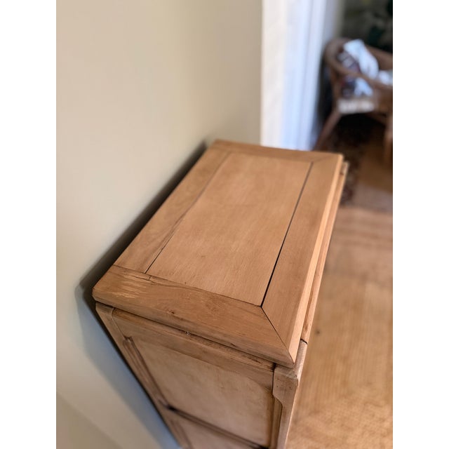 French Art Deco Carved Walnut Pedestal Cabinet, 1930s For Sale - Image 6 of 17