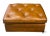 Vintage Classic Leather Traditional Style Tufted Top Grain Leather Club Chair & Ottoman For Sale - Image 10 of 12
