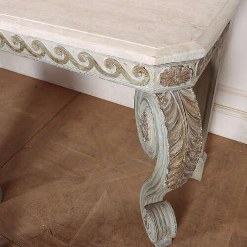 English Painted Console Tables, Set of 2 For Sale - Image 11 of 13