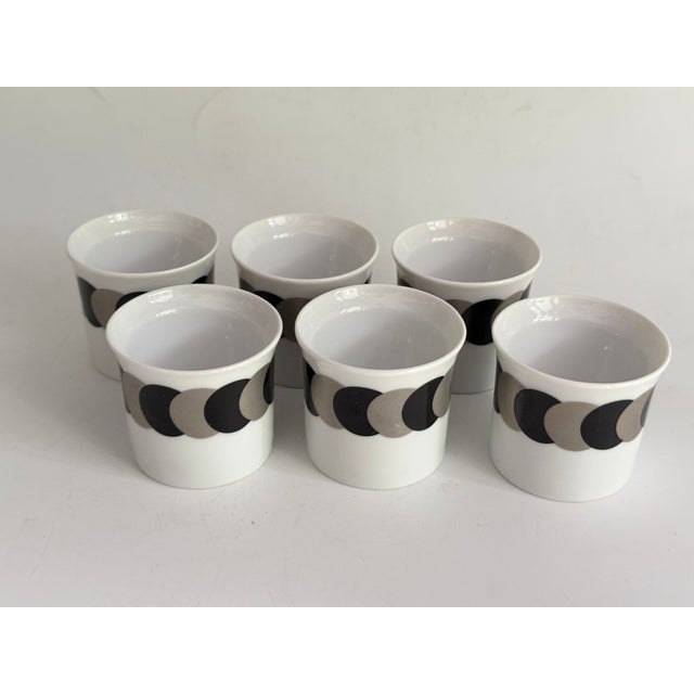 Olympia Egg Cup Service by Hans-Theodor Baumann for Rosenthal, 1960s, Set of 6, in Flawless conditions. Designed 1960 to...