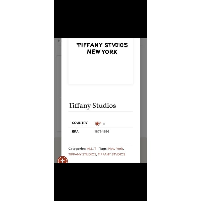 Truly vintage Tiffany Studios New York Bronze Blotter Leather desk mat. Stamped Tiffany Stvdios, New York made between...