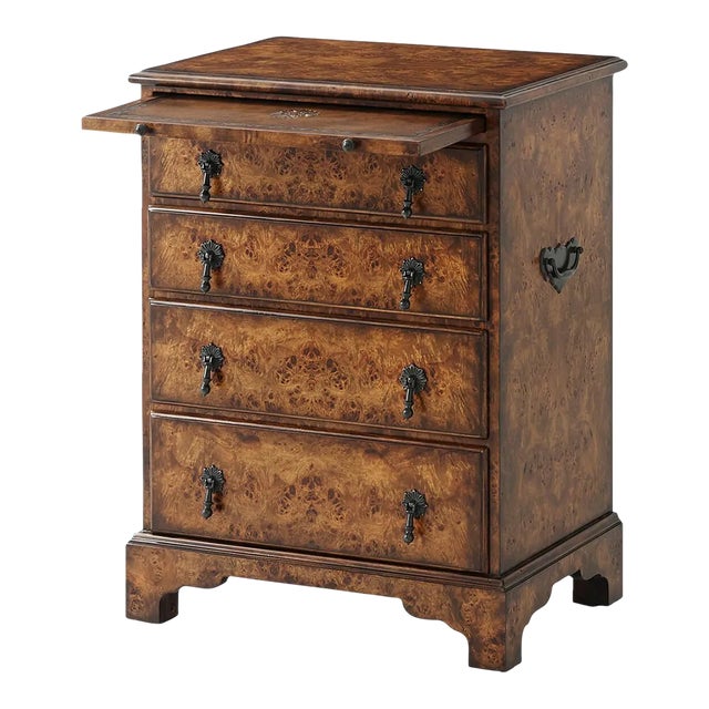 George I Burl Nightstand For Sale