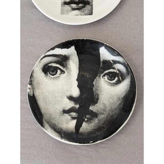 Antique White "Tema E Variazioni" Pietro Fornasetti Themes & Variations Coasters With Original Gold Box For Sale - Image 8 of 12