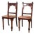 Antique Victorian Mahogany Hall Chairs, 1880, Set of 2 For Sale