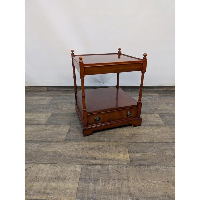 Vintage Bedside Table in Mahogany, 1950s For Sale - Image 6 of 10