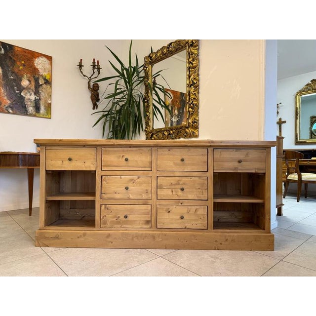 Antique Wood Apothecary Shop Cabinet For Sale - Image 12 of 12