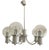 Space Age Chrome Chandelier, 1970s For Sale