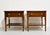 A pair of solid wood side tables — refined, collected, and built to last. The transitional silhouette bridges mid-century...