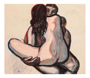 Couple - Original Watercolor - 1950 ca. 1950 ca.