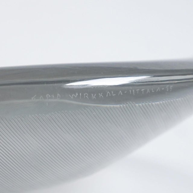 1950s Large Vintage Art Glass Bowl by Tapio Wirkkala for Iittala 1950s For Sale - Image 5 of 8