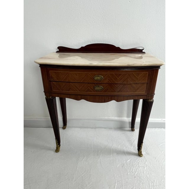 Mid-Century Modern Italian Nightstands, 1950s, Set of 2 For Sale - Image 4 of 14