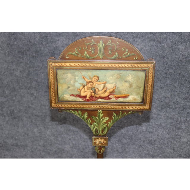 Antique Adams Style Metal Fire Screen For Sale - Image 4 of 8