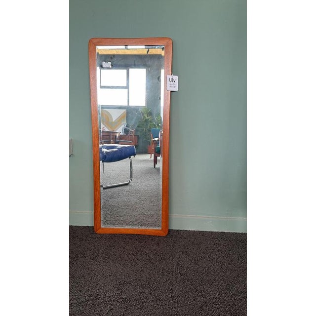 Rectangular Teak-Framed Mirror, 1960 For Sale - Image 3 of 4