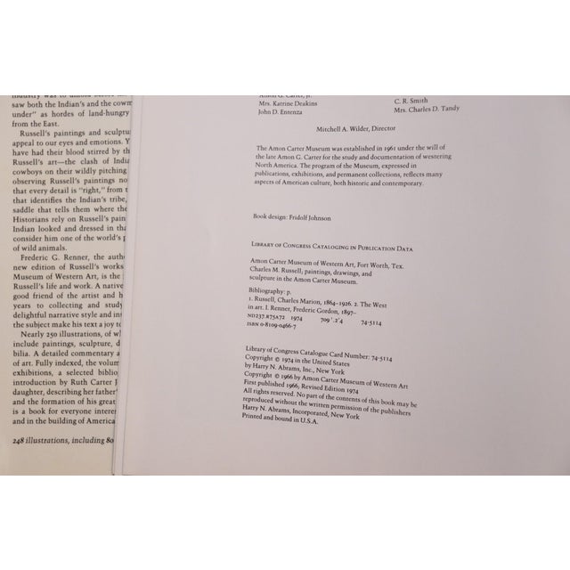 American Charles M. Russell by Frederic G. Renner For Sale - Image 3 of 5