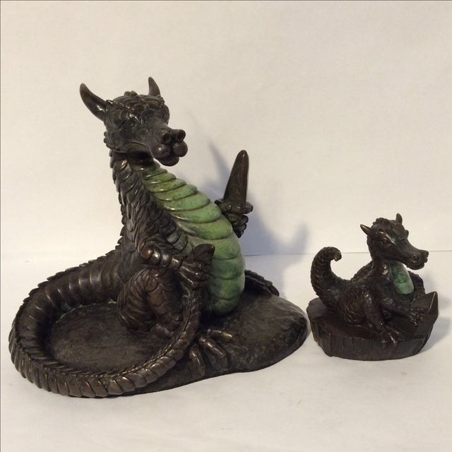 Bronze Dragons a Pair Chairish