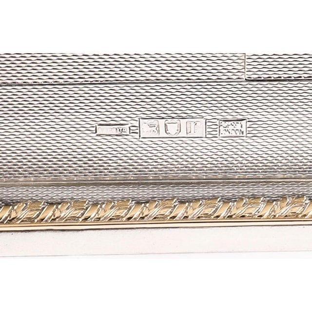 Antique Sterling Silver Playing Card Box Casket from Asprey, 1912 For Sale - Image 16 of 18