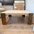 Modern Uttermost Caress Travertine Coffee Table For Sale - Image 3 of 9