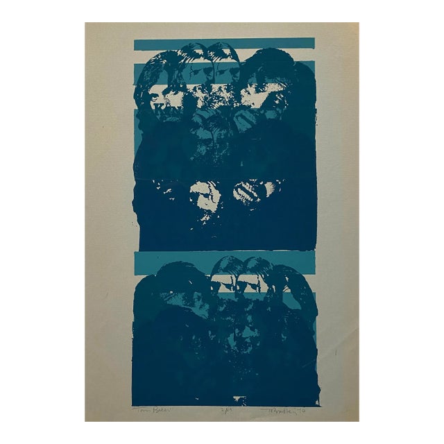 1970 Tony Bradley Tom Baker Serigraph For Sale