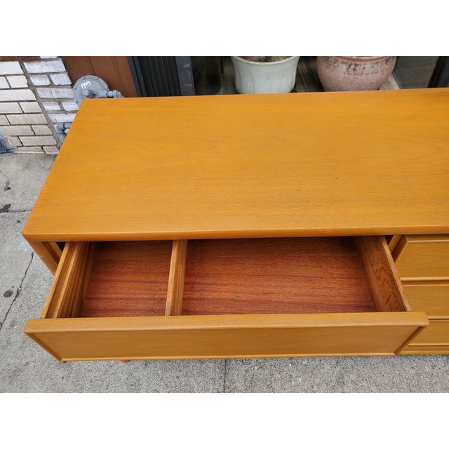 Mid-Century Bleach Mahogany Dresser For Sale - Image 10 of 17