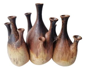 Handmade Studio Ceramic Vase, 1980s