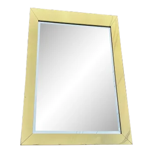 Curtis Jere Style Brass Wall Mirror