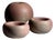 Reduction Glazed Ceramic Vase and Bowls by Mario Enke Studio Pottery, 1980s, Set of 3 For Sale