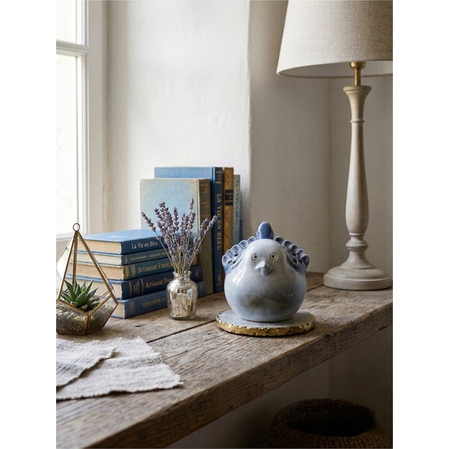 Vintage French Blue Porcelain Bird from Virebent, 1970s, in Flawless conditions. Designed 1970 to 1979 This piece has an...