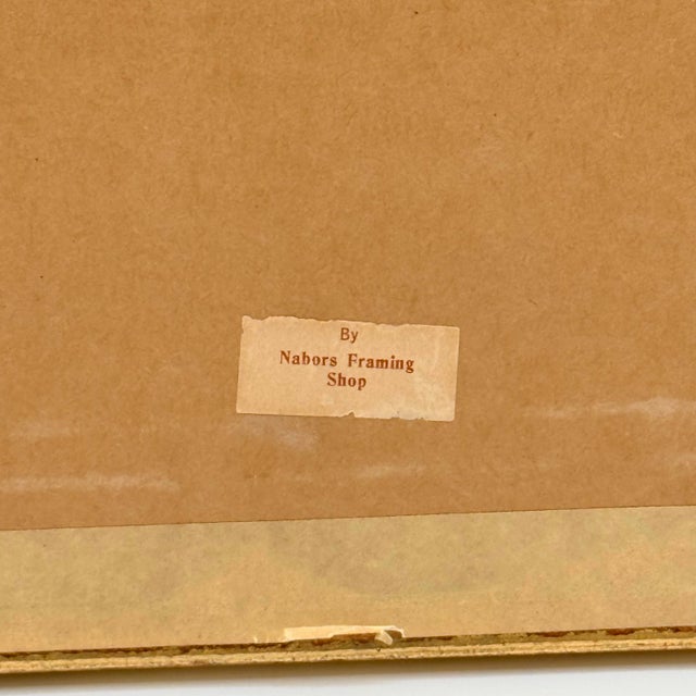 Wood Mid-Century Framed Paris Opera Night Scene Print, Café De La Paix, 1960s For Sale - Image 7 of 10