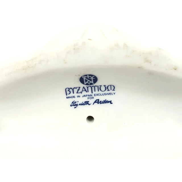 White Vintage Byzantium Made in Japan Elizabeth Arden Porcelain Candle Holder For Sale - Image 8 of 8