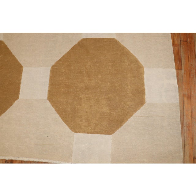 Mid-Century Modern Zabihi Collection Modern Persian Kilim - 11'4" x 14'8" For Sale - Image 3 of 12