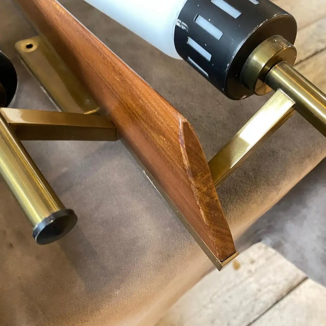 Mid 20th Century 1960s Mid-Century Modern Huge Wall Sconces in the Style of Arredoluce - Set of 2 For Sale - Image 5 of 13