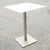 Silver Modern Steel High Outdoor Table For Sale - Image 8 of 9