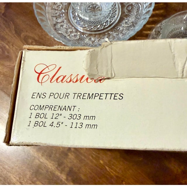 Transparent Kig Fleur De Lis Classica Party Dip Set and Serving Bowl With Plate For Sale - Image 8 of 12