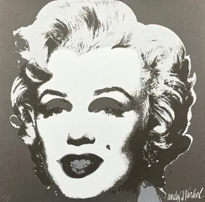 After Andy Warhol, Marilyn Monroe Black-Silver, 1980s, Print