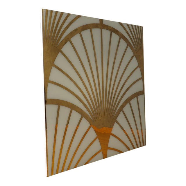 Murano Brass and Glass Wall Panel, 2000s For Sale