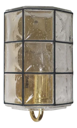 Hand-Blown Iron Ring Lamp from Limburg, 1970s