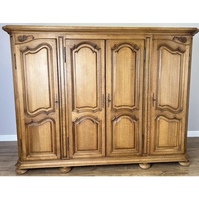 Vintage French Style Wardrobe in Oak For Sale - Image 13 of 13