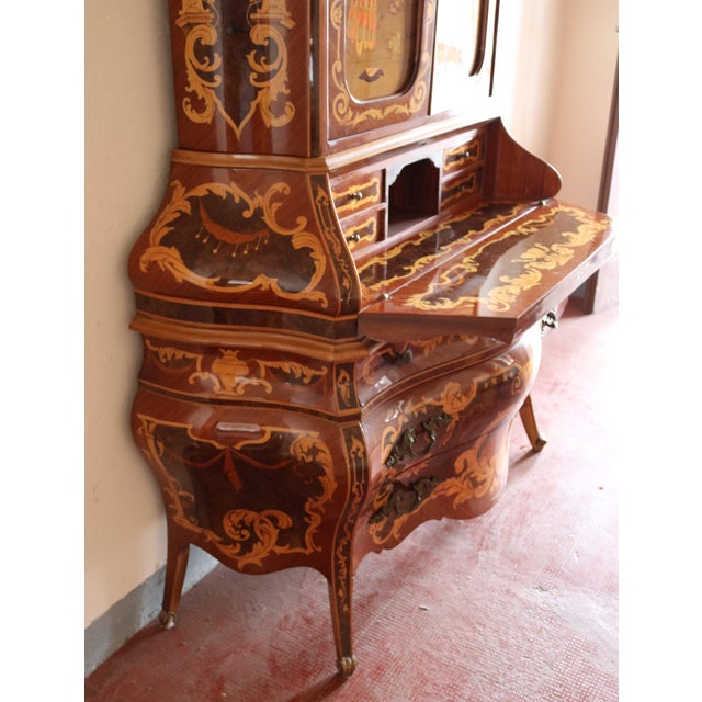 Baroque Inlaid Trumeau, 1960s For Sale - Image 10 of 15